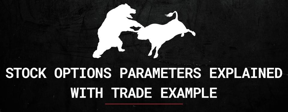 Stock Options Parameters Explained with Trade Example